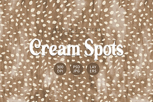Cream Spots Animal Print Pattern, a Pattern Graphic by Talip Memis
