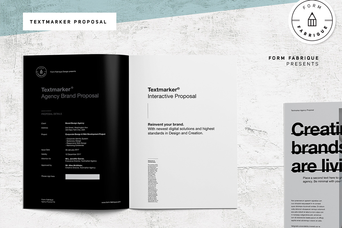 Proposal, a Brochure Template by Form Fabrique (Photo 2 of 11)