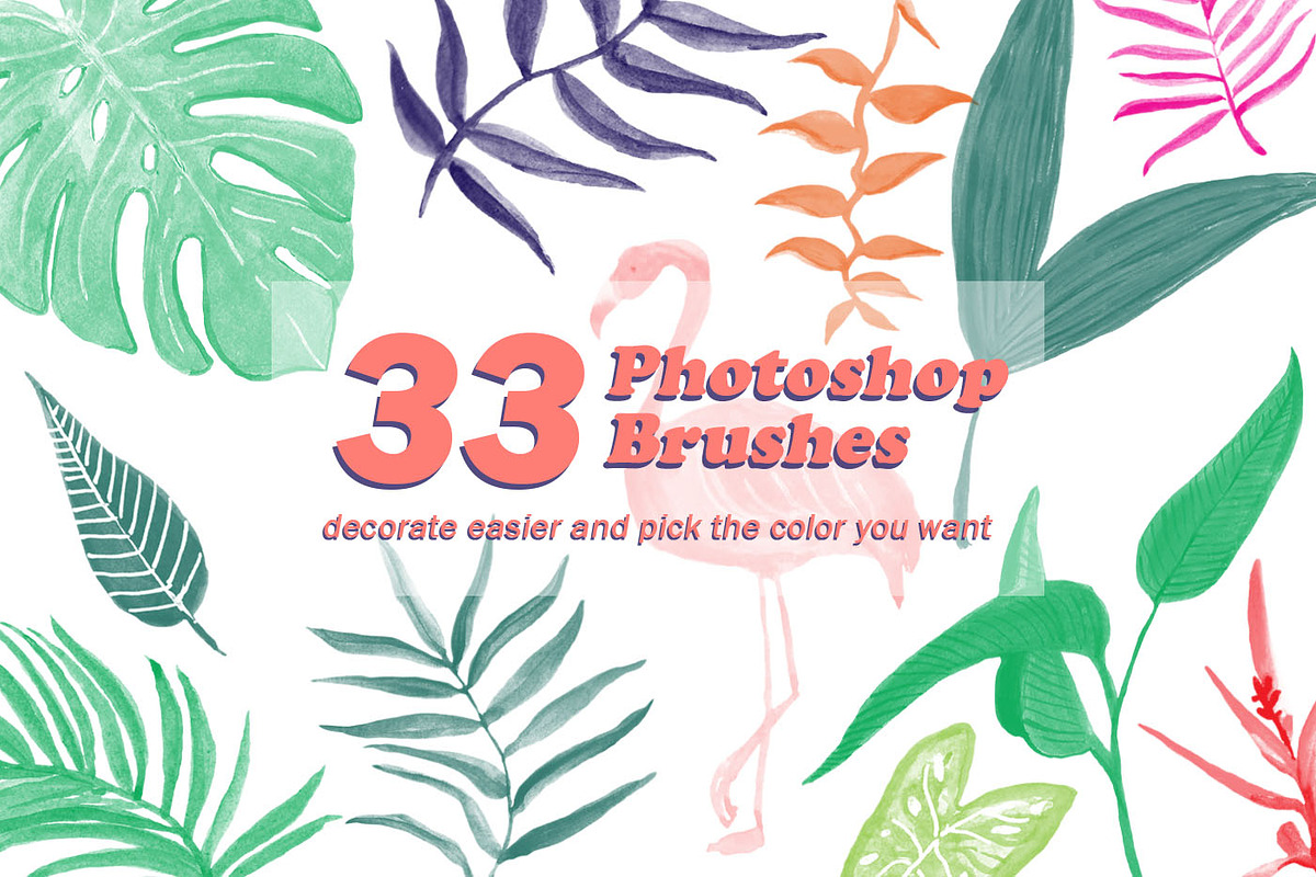 The Tropical Vibe! Summer Watercolor, a Texture Illustration by clairedelune (Photo 3 of 6)