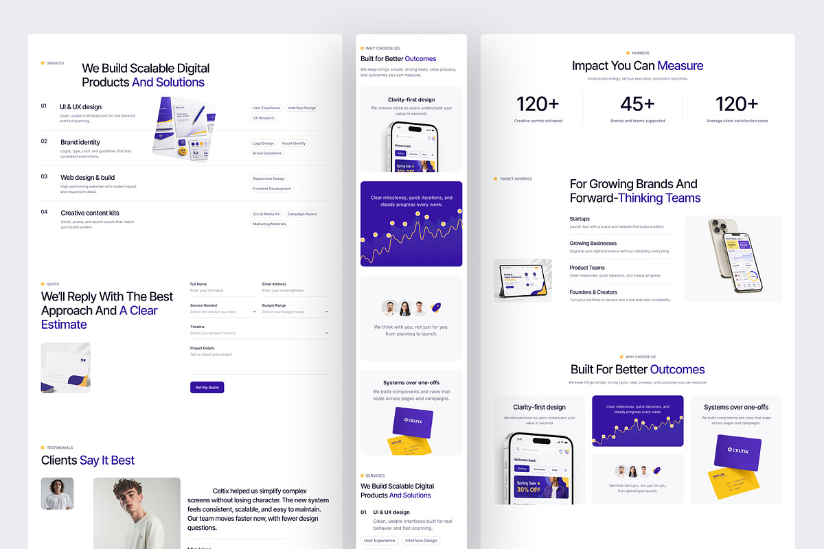 Creative Agency Website UI Figma, an UI Kit Template by peterdraw (Photo 6 of 7)
