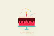 Happy Birthday illustrations, an Illustration by VectorBakery (Thumbnail 3 of 3)