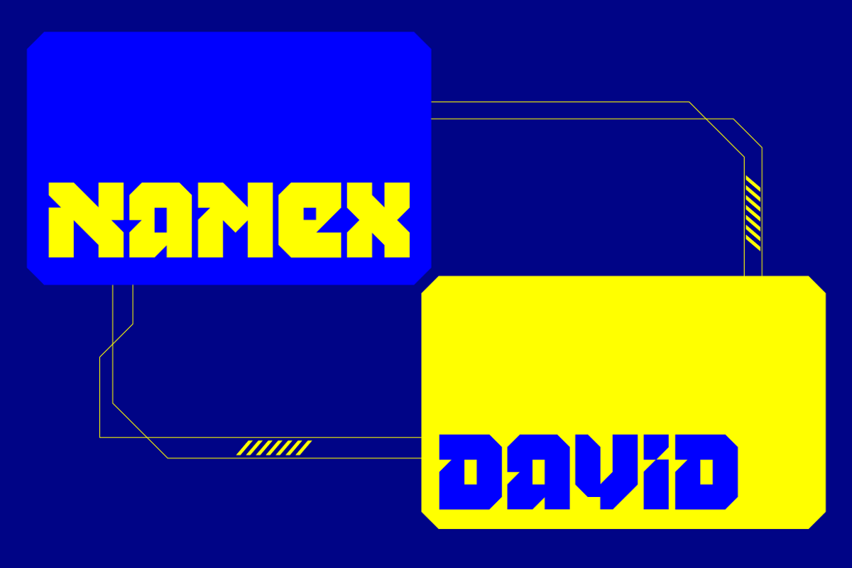 Hexacore Futuristic Display Font, a Symbol Font by Serbaneka Studio (Photo 4 of 7)