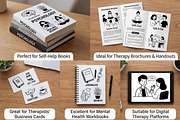 Mental Health & Therapy Doodle Illus, a Person Illustration by PassionPNGcreation (Thumbnail 5 of 5)