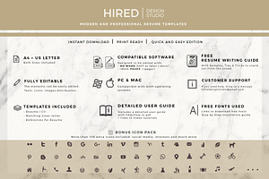 Modern Resume Cover Letter Word