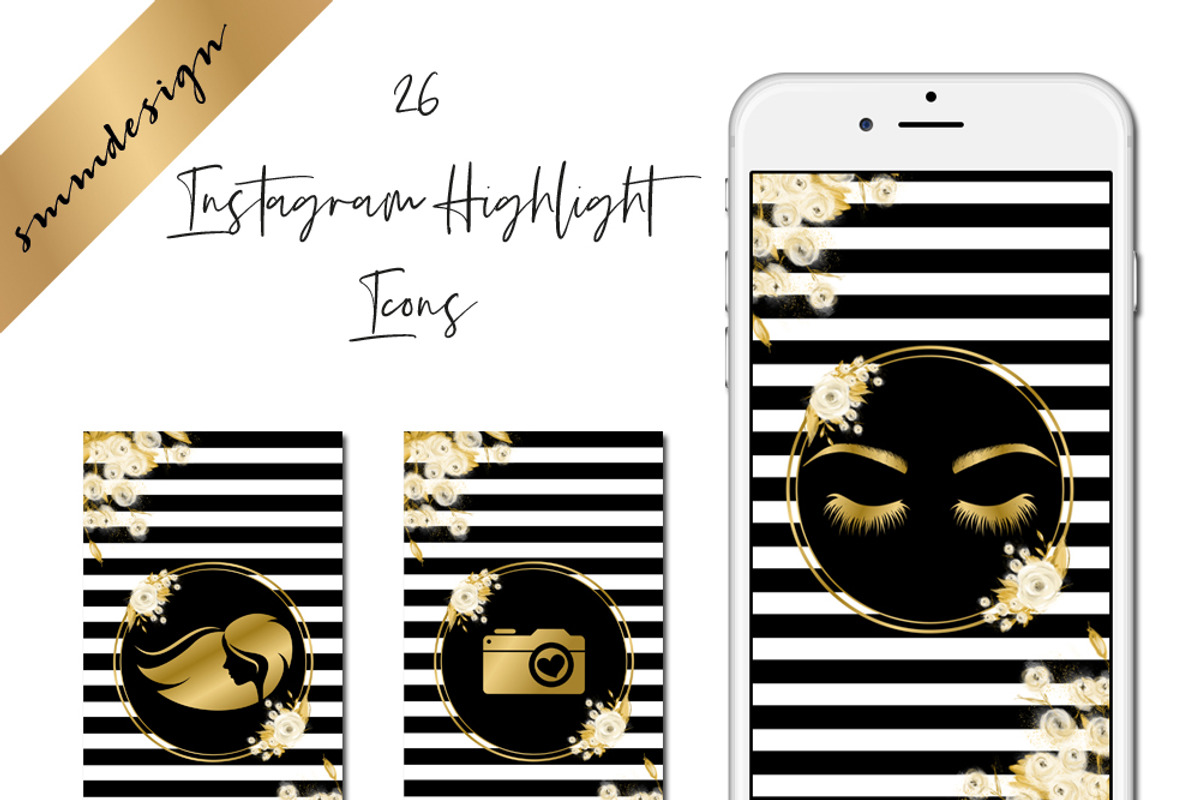 Instagram Story Highlight Icons 003, a Social Media Template by savanamm design