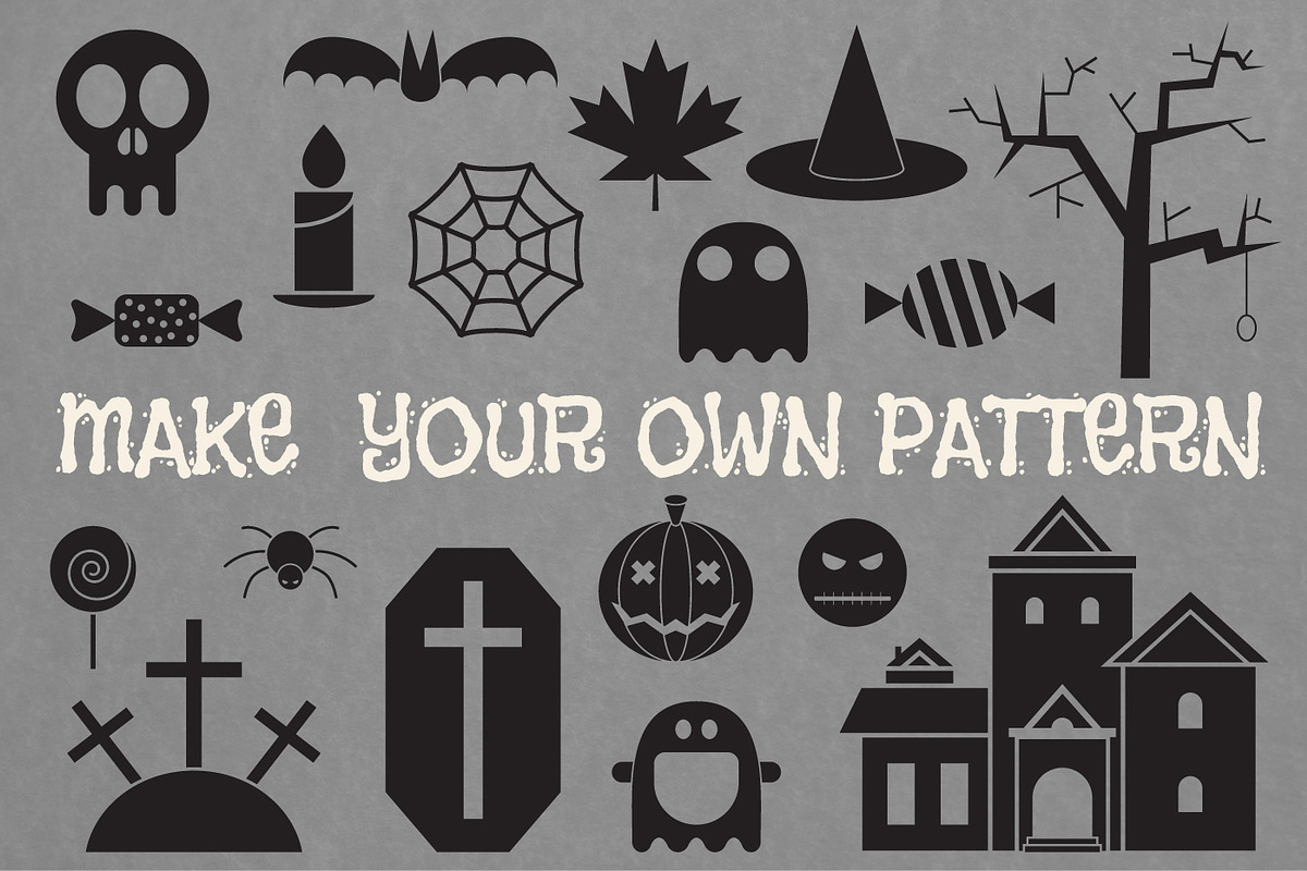 23 Halloween Seamless Patterns Pack, a Pattern Graphic by Alex Krugli (Photo 9 of 9)