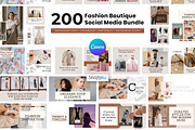 Fashion Canva Social Media Templates, a Social Media Template by Snapybiz (Thumbnail 1 of 9)