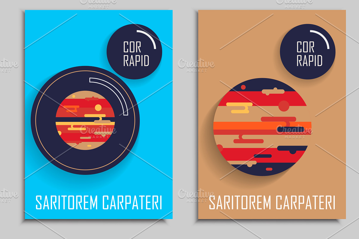 Abstract technology circles, a Brochure Template by Haisonok