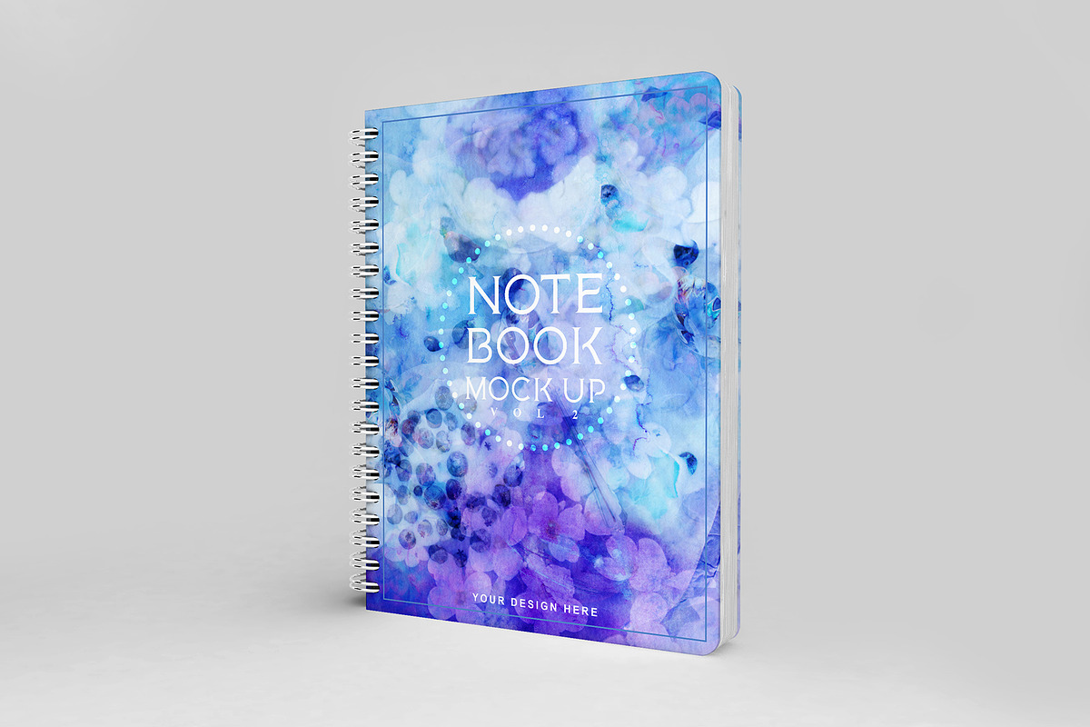 Notebook Mockup Vol 2, a Print Template by Honnum Graphic Art (Photo 3 of 12)