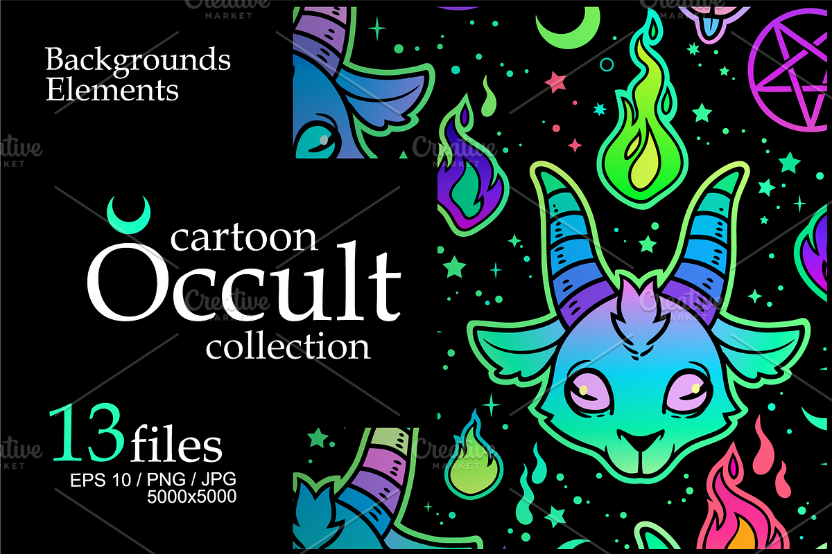 cartoon Occult collection, an Animal Illustration by Victoria Bat (Photo 1 of 7)