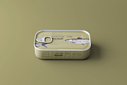 Sardine Can Mockups, a Packaging Mockup by MockupFree.Net (Thumbnail 4 of 5)