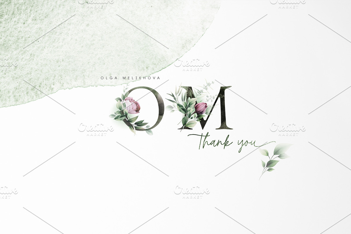 WATERCOLOR BUNDLE Peonies & Roses, an Illustration by ollalya (Photo 101 of 101)