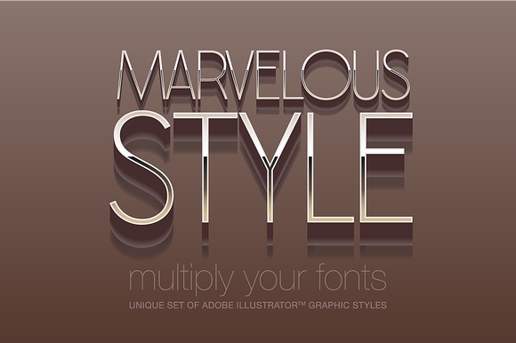 Adobe Illustrator styles Marvelous preview 5
