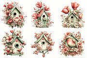 Whimsical Spring Birdhouse Clipart, an Illustration by Designworld (Thumbnail 3 of 8)