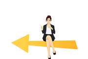 Business Woman Character Pack, a Finance Illustration by Volha Hlinskaya (Thumbnail 8 of 9)