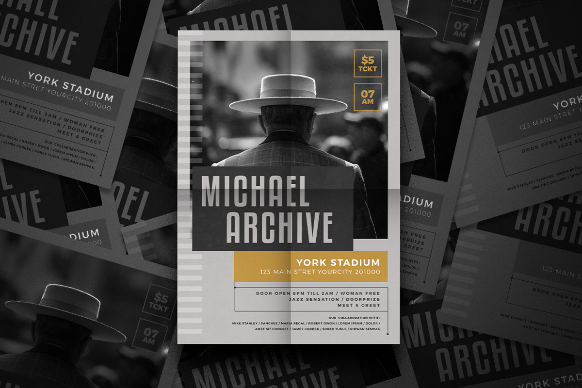 Jazz Music Flyer, a Flyer Template by Tokosatsu (Photo 2 of 4)