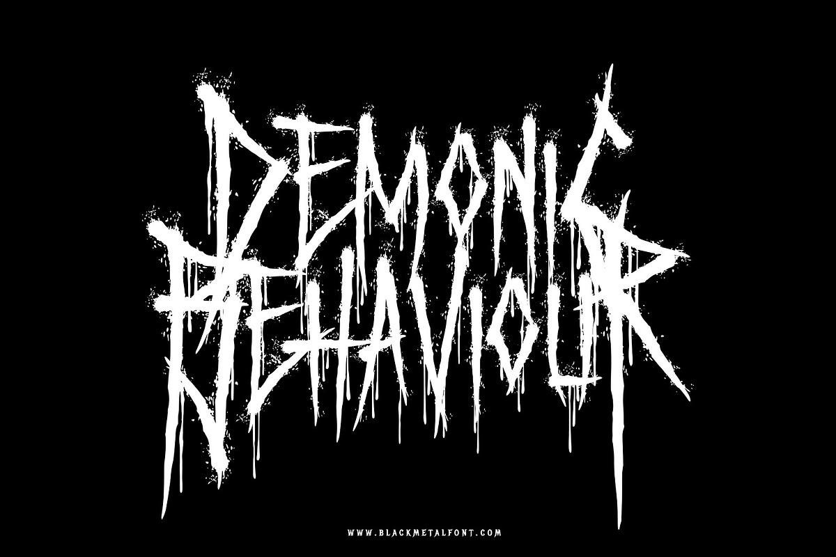 Terror From Midnight - Death Metal, a Blackletter Font by Blackmetalfont (Photo 6 of 6)
