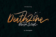 Death Zone Brush, a Script Font by Thirtypath Studio (Thumbnail 1 of 8)