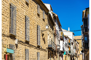 Buildings in the old town of ubeda spain featuring street, spanish, and europe, an Architecture Photo by Leonid Andronov
