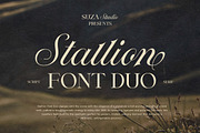 Stallion Font Duo, a Script Font by Suza Studio (Thumbnail 1 of 13)