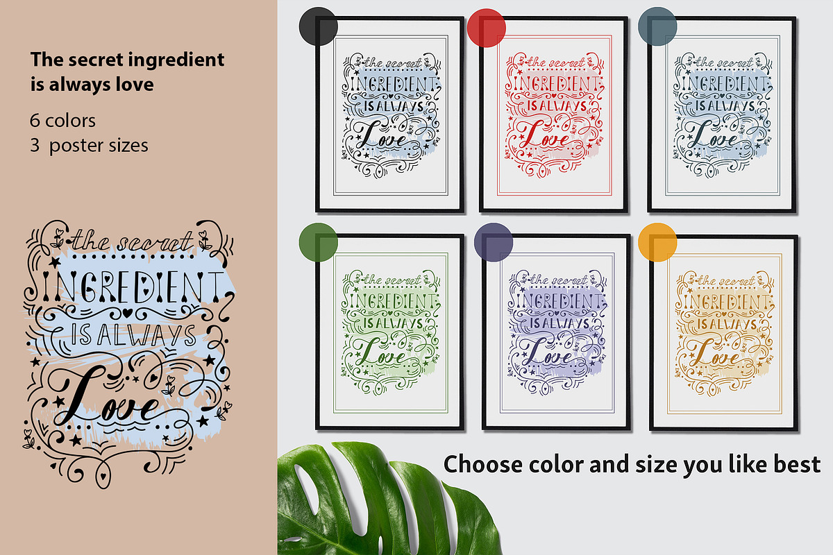 3 typography posters, an Education Illustration by Olillia (Photo 6 of 13)