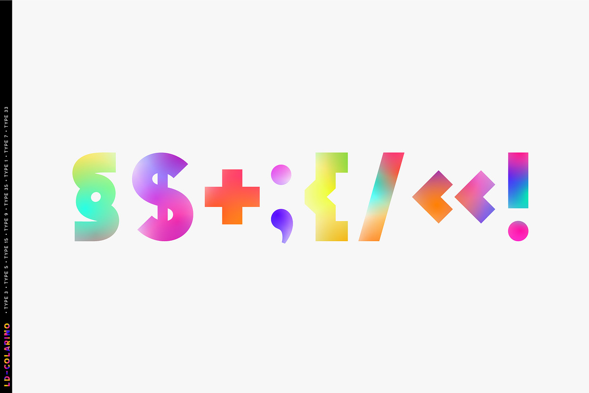 Colarino. Multicolor SVG-OTF fonts, a Symbol Font by Luxfont (Photo 4 of 12)