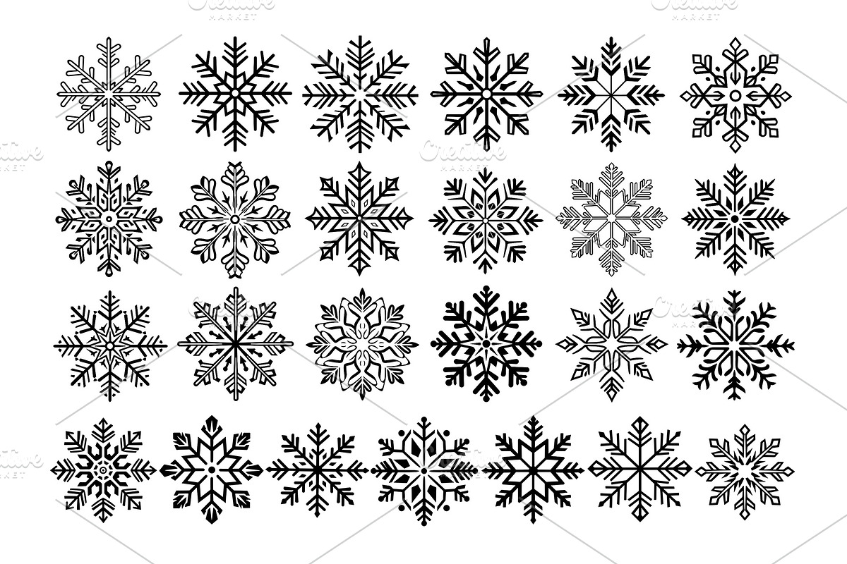 50 Snowflake Procreate Stamps Brush, a Brush Add-On by Procreate Sale (Photo 5 of 6)