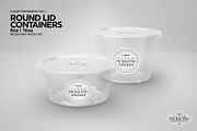 Round Lid Deli Containers Mockup, a Cups & Container Mockup by INCDesign (Thumbnail 7 of 8)