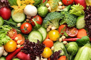 Fresh vegetables featuring vegetable, food, and eating