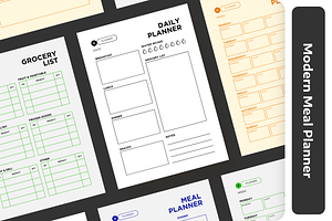 Meal Mastermind: Modern Meal Planner, a Templates & Theme by Out of Context