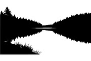 Lake Reflection Silhouette, an Object Graphic by Designer_Momina (Thumbnail 3 of 20)