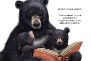Black Bear Illustration. Mothers Day, an Animal Illustration by sheincar (Thumbnail 3 of 5)