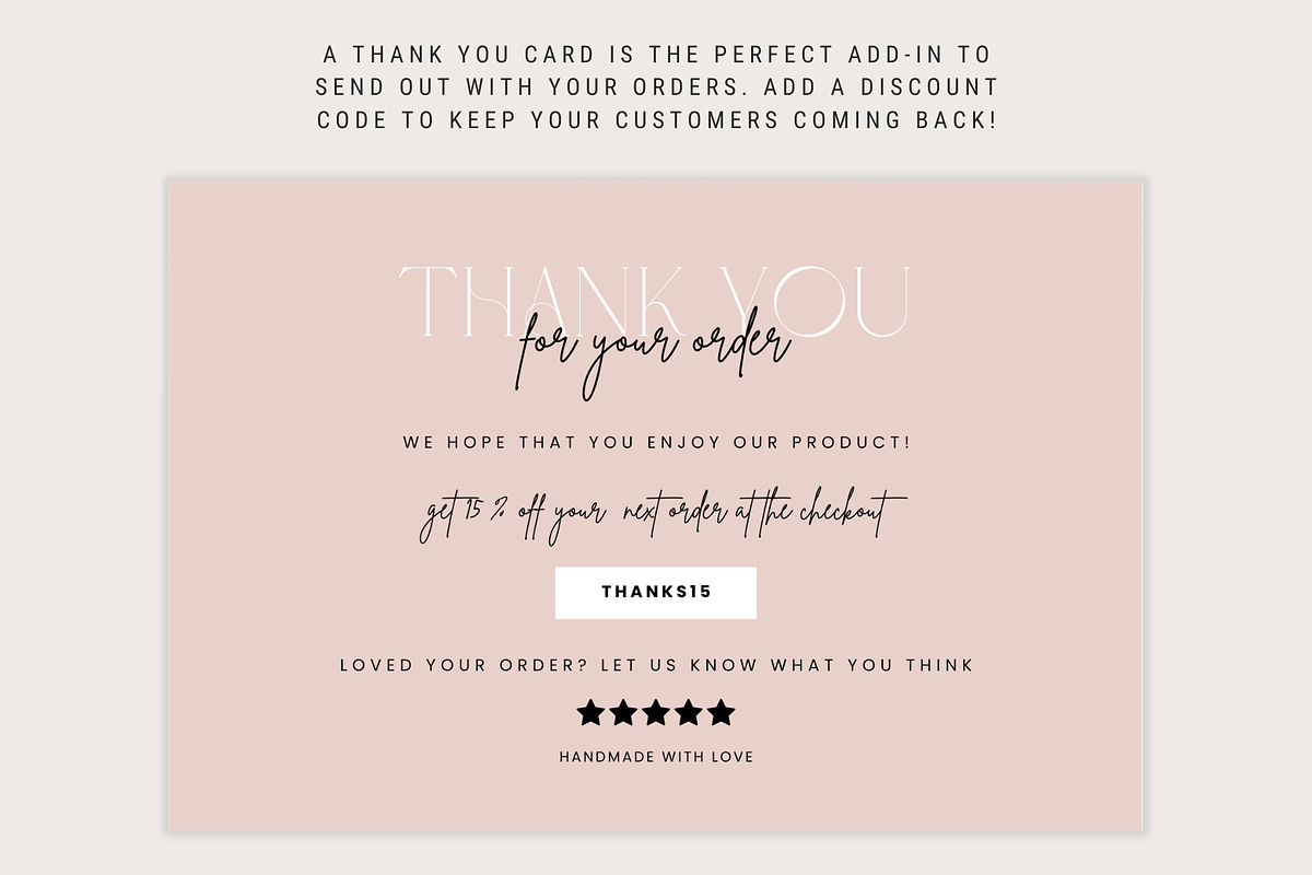 Business Thank You Card, a Card Template by thebrandcove (Photo 3 of 7)