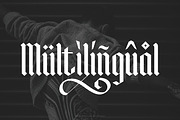 Roslenk - Blalckletter Font, a Blackletter Font by Flawless And Co (Thumbnail 7 of 10)