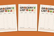 Modern Grocery List Template, a Stationery Template by Gumico Studio. (Thumbnail 2 of 3)