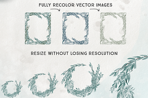 Eucalyptus Wreath Vector Graphics