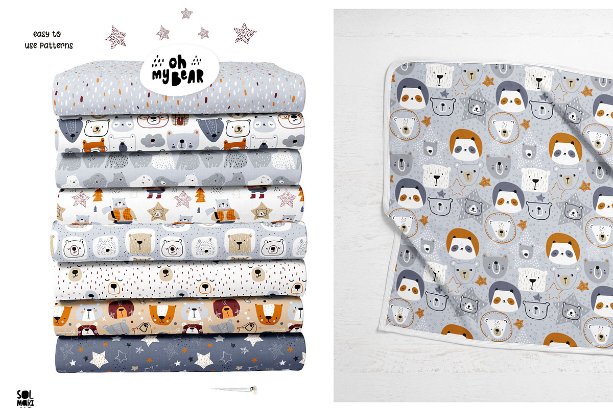 Oh my Bear! graphic collection, a Pattern Graphic by solmariart (Photo 12 of 15)