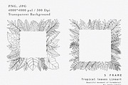 “Charm” Tropical Leaves Lineart, an Illustration by Sense Library (Thumbnail 3 of 23)