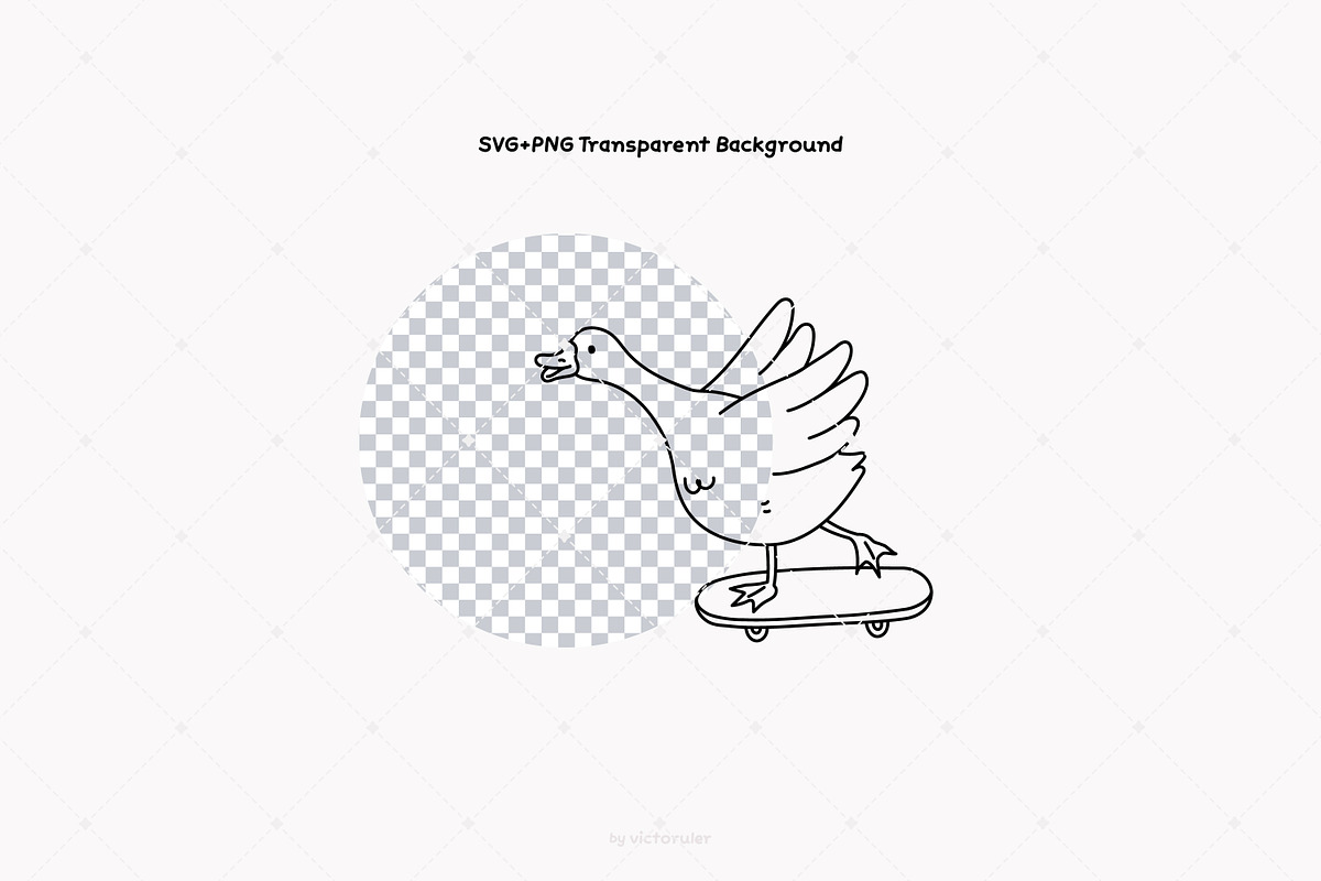 Hand Drawn Silly Goose Clipart Set, an Animal Illustration by Victoruler (Photo 3 of 6)
