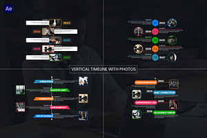 Vertical Timeline With Photos | AE, a Templates & Theme by Gatamotion