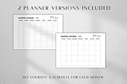 Digital Monthly Schedule Tracker, a Print Template by BRANDcontent (Thumbnail 3 of 6)