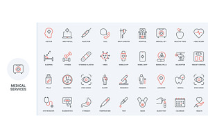 Hospital medical care health icons, a Healthcare Illustration by Lemberg Vector