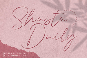 Shasta Daily Handwritten Font