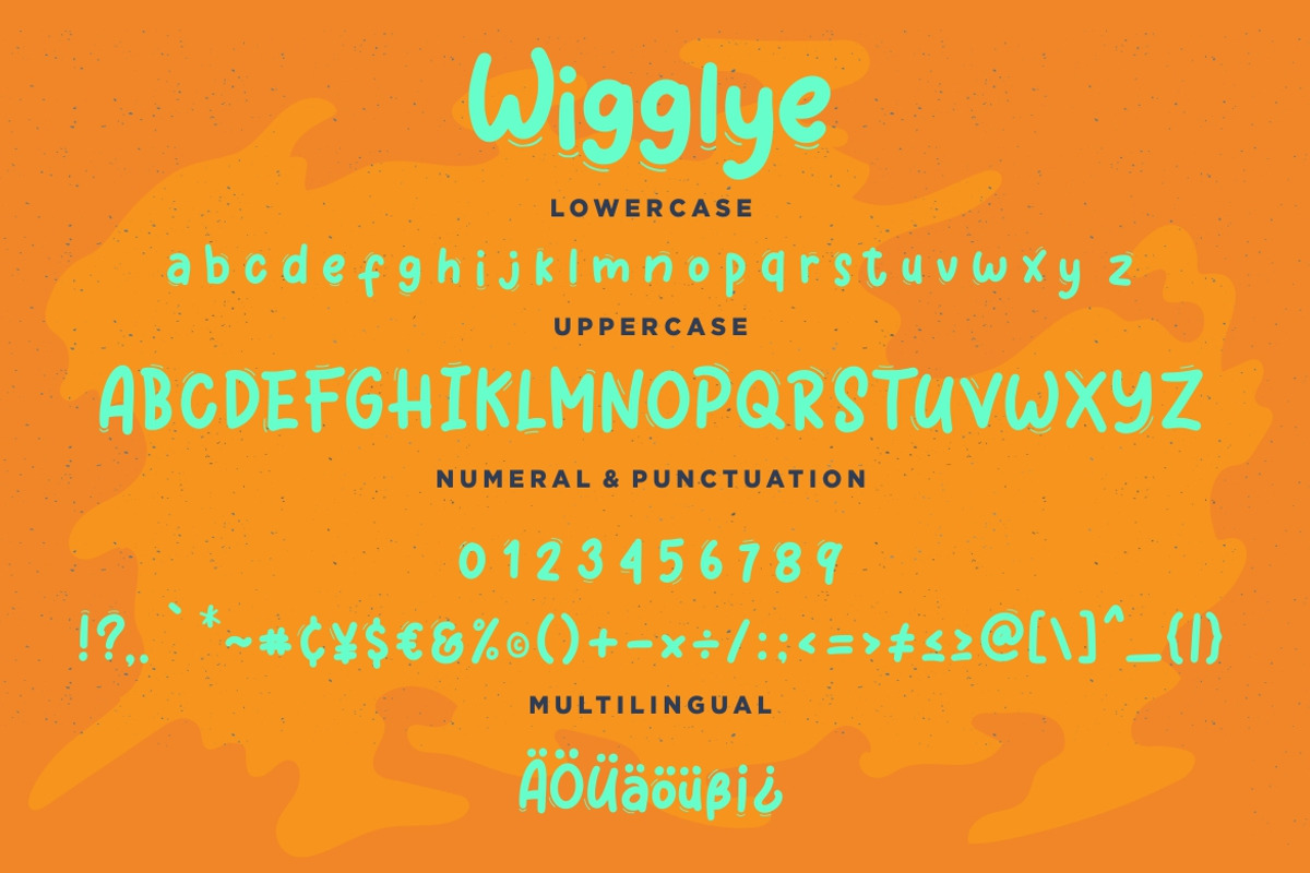 Wigglye Joy & Fun Advertisement Font preview 7