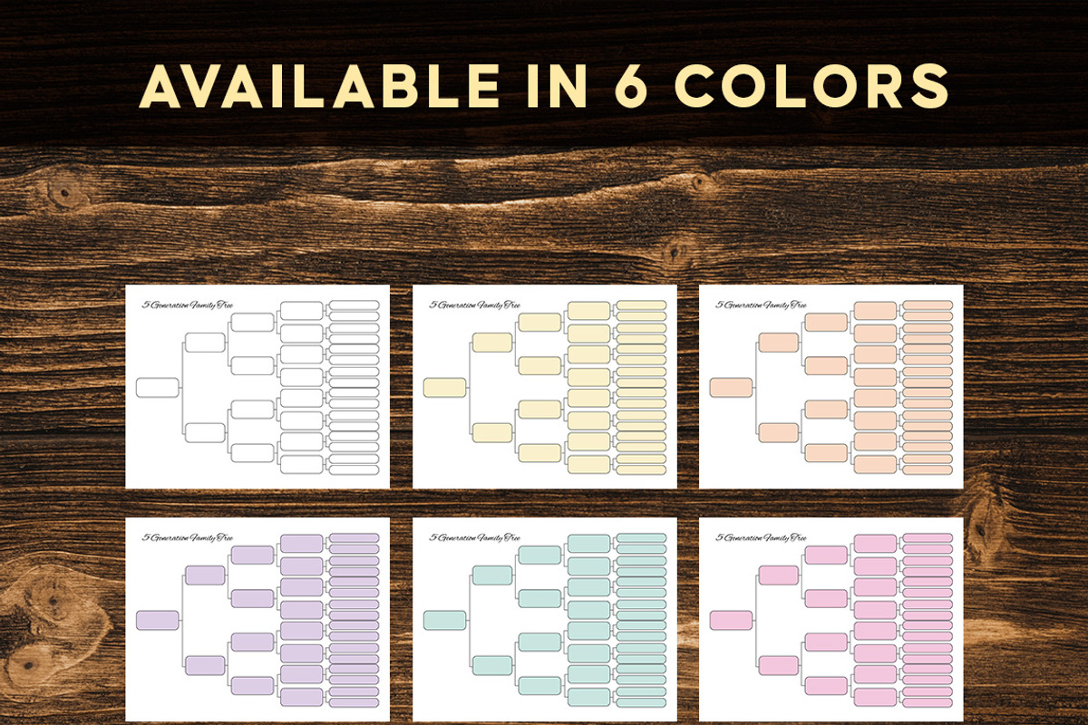 Editable Family Tree Chart Template, a Templates & Theme by Graphicsnext (Photo 2 of 3)