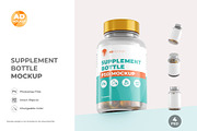 Supplement Bottle Mockup – 04 PSD, a Packaging Mockup by Adstart (Thumbnail 1 of 5)