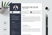 Professional Resume Template, a Resume Template by X-Type (Thumbnail 1 of 5)