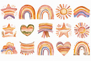 Watercolor Beige Rainbow Clipart, an Illustration by Libby Wishes (Thumbnail 7 of 7)