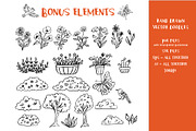 Hand-Drawn Cottage Clipart Set, an Object Illustration by Anna Ivanir (Thumbnail 2 of 3)