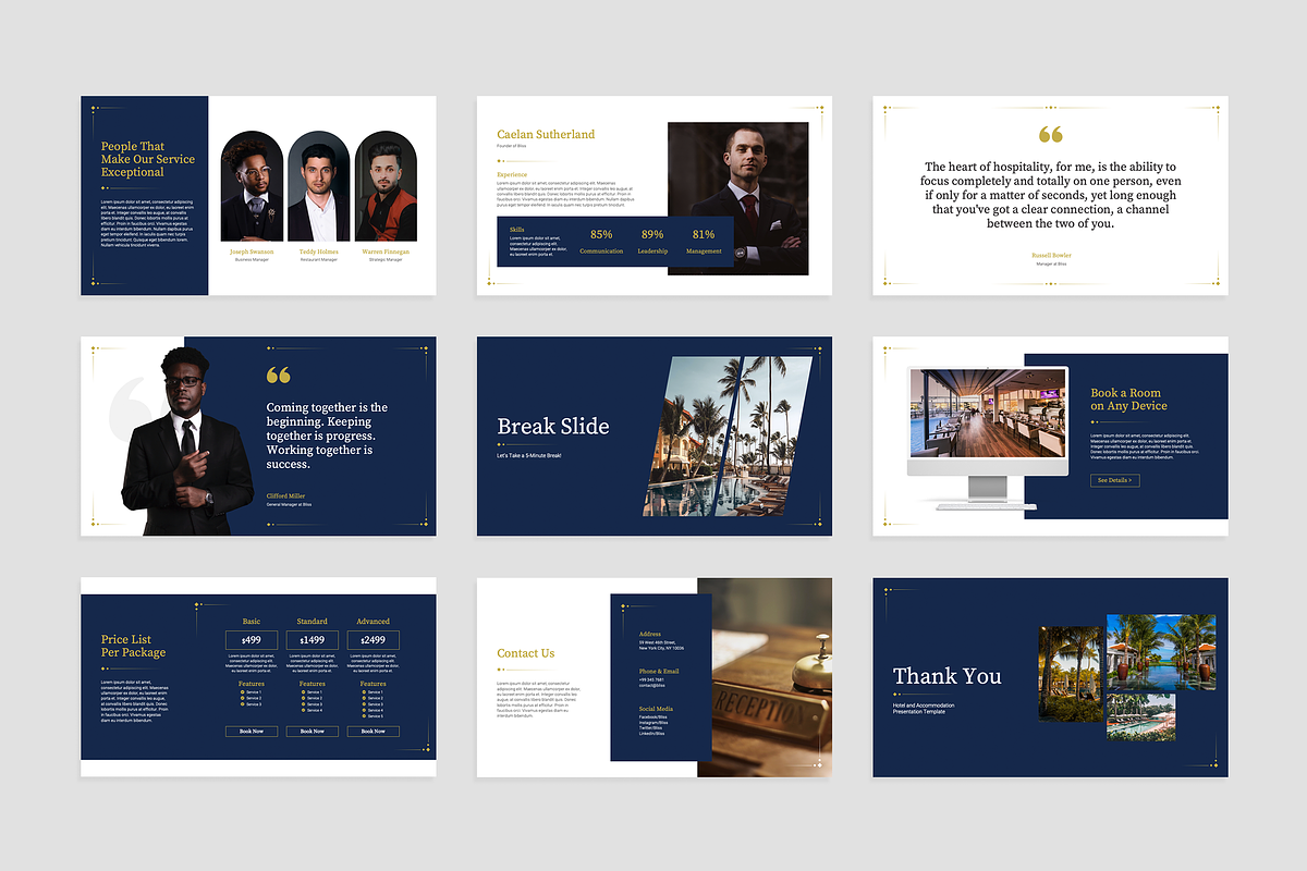 Hotel and Accommodation PowerPoint, a Presentation Template by Flat Icons (Photo 2 of 4)